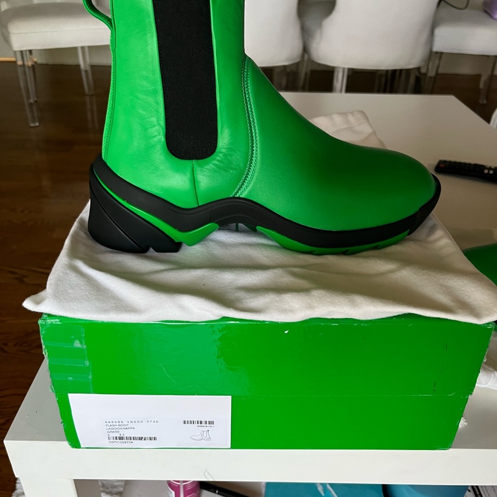 Bottega Veneta Green Men's Boots BNIB - Picture 2 of 12